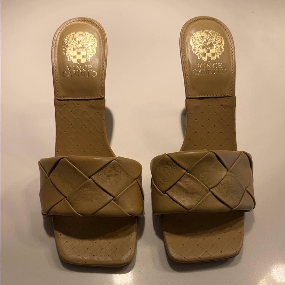 Vince Camuto Woven Tan Sandals